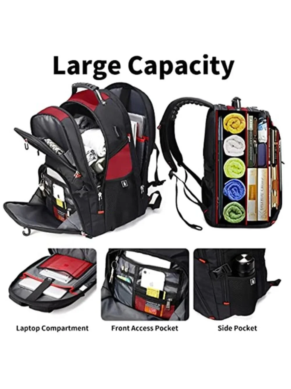 SHRRADOO Large Travel Laptop Backpack for Women, Work College Backpacks